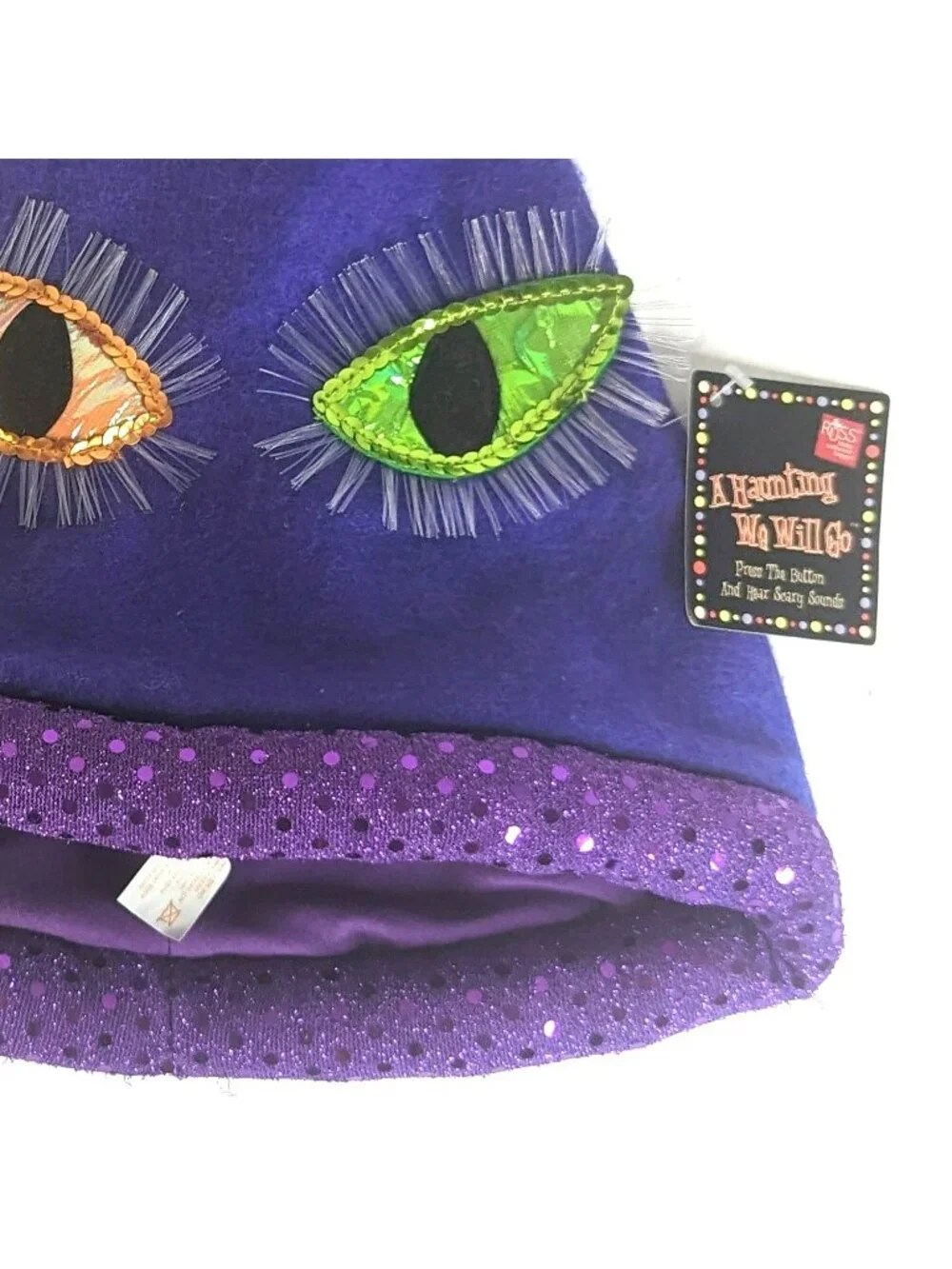 Russ Halloween Purple Monster Witch Hat Big Eyes Kids Costume NWT 2019